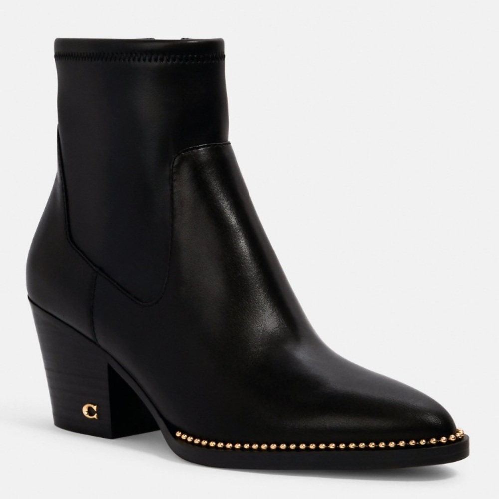 Coach Leather Pell Bootie size 6